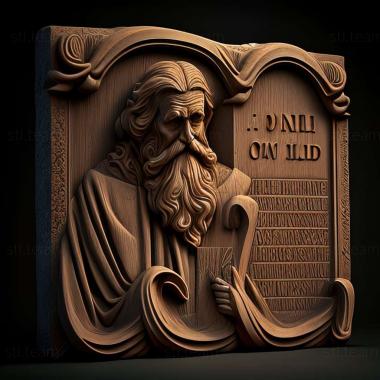 3D model Ten Commandments (STL)